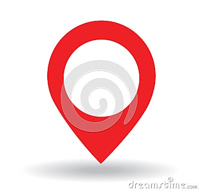 Map pointer. GPS location symbol. Vector Illustration