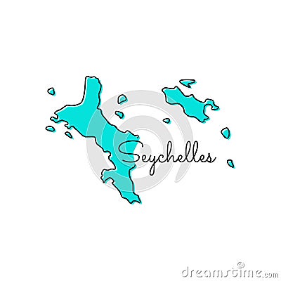 Map of Seychelles Vector Design Template. Vector Illustration