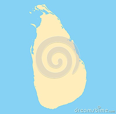 Map Sri Lanka vector background. Isolated country texture Vector Illustration