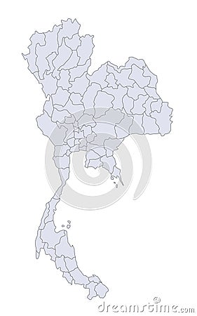 Map Thailand Stock Photo