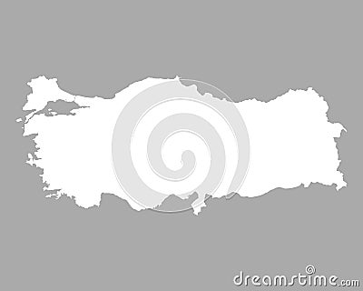 Map of Turkey Vector Illustration