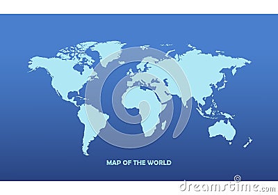 Map of the world vector illustration Vector Illustration