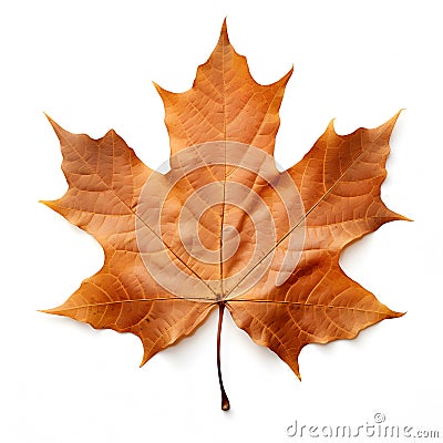 Maple leaf, natural brown tree leaf Stock Photo