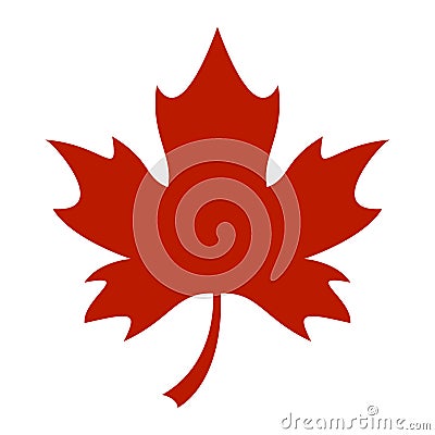 Maple Leaf Vector Icon Vector Illustration