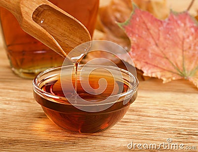 Maple syrup Stock Photo