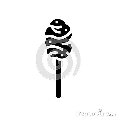 maple taffy glyph icon vector illustration Vector Illustration