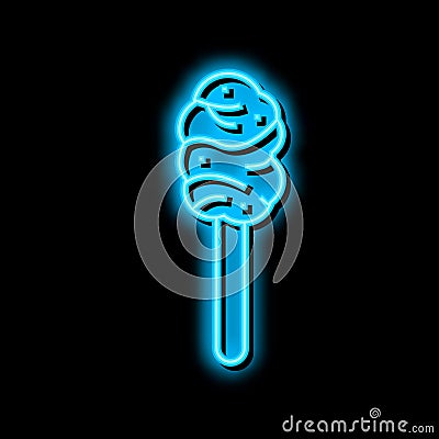 maple taffy neon glow icon illustration Vector Illustration