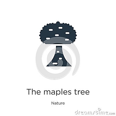 The maples tree icon vector. Trendy flat the maples tree icon from nature collection isolated on white background. Vector Vector Illustration
