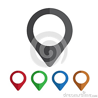 Mapping pins icon Vector Illustration