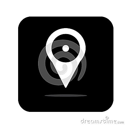 Maps pin. Location map icon. Location pin. Pin icon vector. - Vector Stock Photo