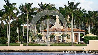 Mar-A-Lago resort, Palm Beach, Florida Editorial Stock Photo