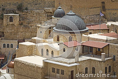 Mar Sabas monastery Stock Photo