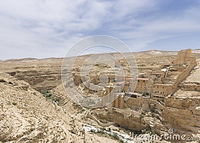 Mar Sabas monastery Stock Photo