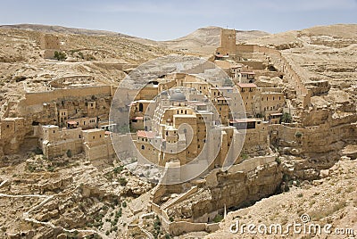 Mar Sabas monastery Stock Photo