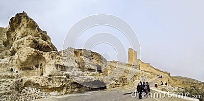 Mar Sabas Monastery in the Judaean Desert in the West Bank Stock Photo