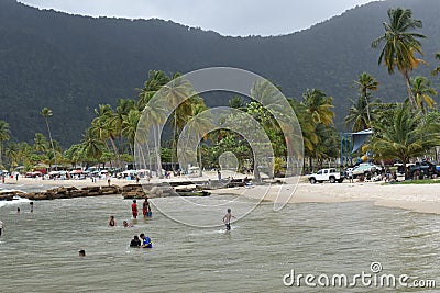 Maracas Bay During the Covid 19 Pandemic Editorial Stock Photo