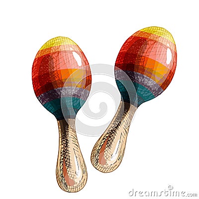 32_maracas Vector Illustration