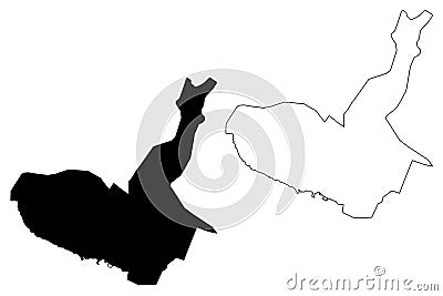 Maracay City Bolivarian Republic of Venezuela, Aragua State map vector illustration, scribble sketch City of Maracay map Vector Illustration
