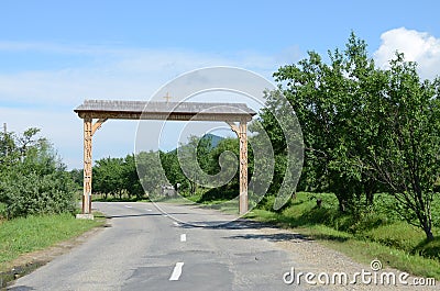 Maramures gate Stock Photo