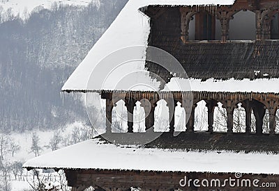 Maramures, tourist area in romania, steam trains, colorful carpets, wooden art Editorial Stock Photo