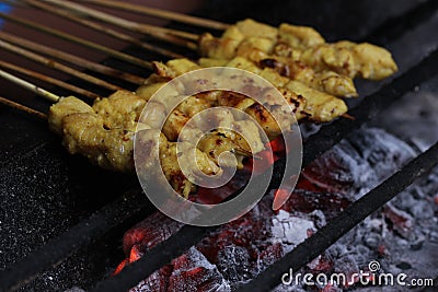 Maranggi Satay is an authentic Indonesian food commonly found in West Java, especially Purwakarta. Stock Photo