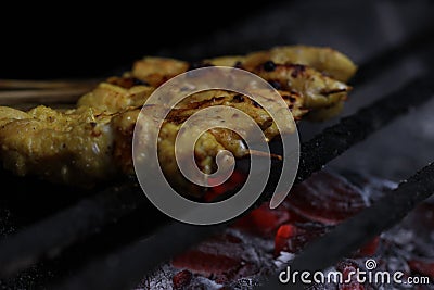 Maranggi Satay is an authentic Indonesian food commonly found in West Java, especially Purwakarta. Stock Photo