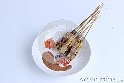 Maranggi Satay is an authentic Indonesian food commonly found in West Java, especially Purwakarta. Stock Photo