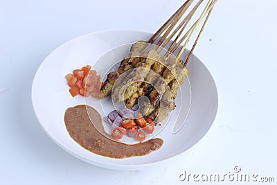 Maranggi Satay is an authentic Indonesian food commonly found in West Java, especially Purwakarta. Stock Photo