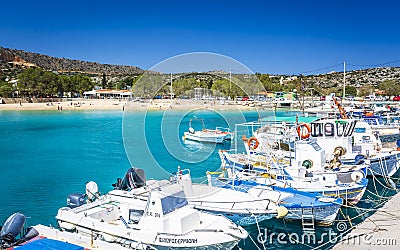 Marathi Beach, Crete, Greek Islands, Greece, Europe Editorial Stock Photo