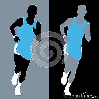 Marathon Runner Stock Photo