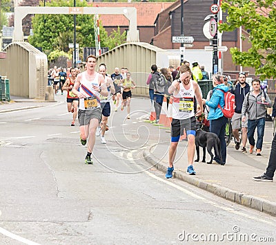 Marathon Runners H8 Editorial Stock Photo