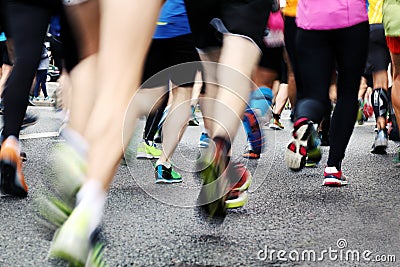 Marathon runners Editorial Stock Photo