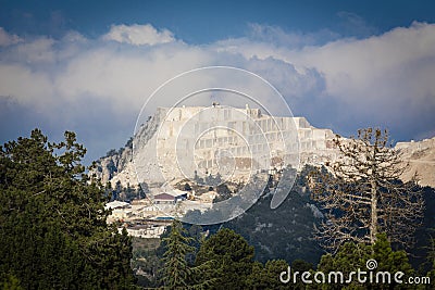 Marbel quarry at Antalya, Turkey Stock Photo