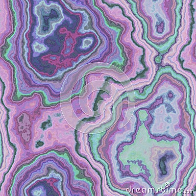 Agate stony seamless pattern texture background - light pink violet purple blue green mint color with rough surface Stock Photo