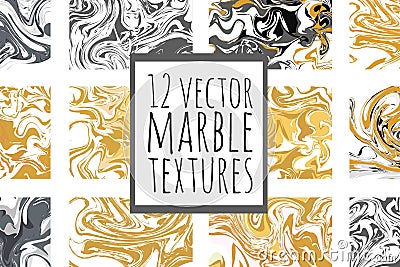 Marble background. Ink digital texture Vector Illustration