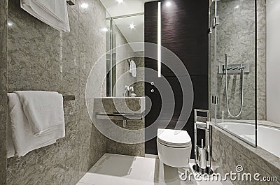 Marble bathroom Stock Photo