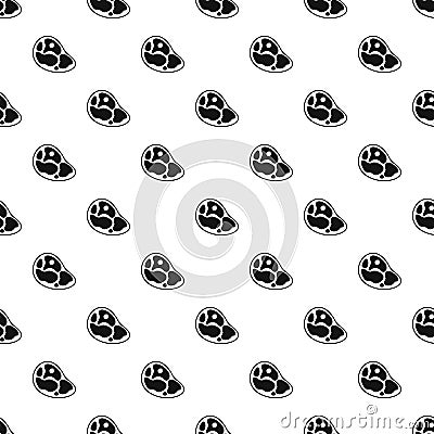 Marble beef steak pattern, simple style Vector Illustration