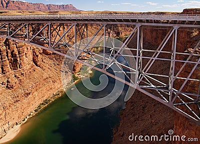 Marble Canyon bridge Stock Photo