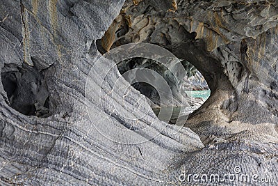 Marble cave Stock Photo