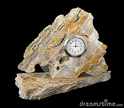 Marble Clock Stock Photo