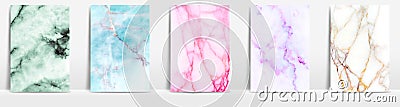 Marble collection abstract pattern texture color background. Stock Photo