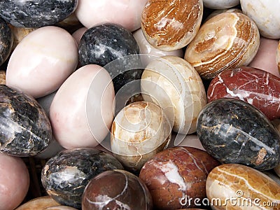 Marble eggs Stock Photo