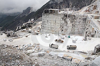 Marble factory Stock Photo