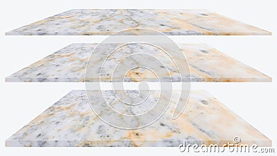 Marble floor texture isolated on white background for design. Stock Photo