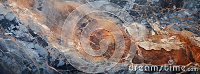 Marble granite wallpapers. Rust marble granite texture, stone surfaces background. Horizontal format for banners, posters, print. Stock Photo