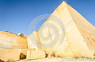 Marble Pyramid Stock Photo