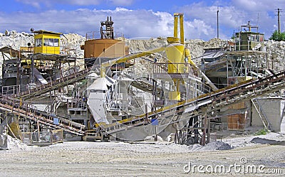 Marble quarry Stock Photo