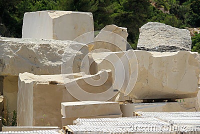 Marble quarry Stock Photo