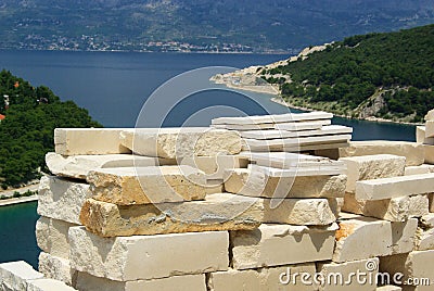 Marble quarry Stock Photo