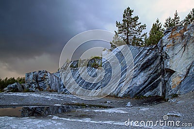 Marble quarry Stock Photo